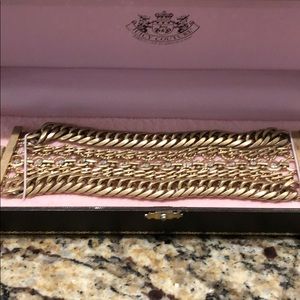 Juicy Couture Gold Multi Chain Bracelet